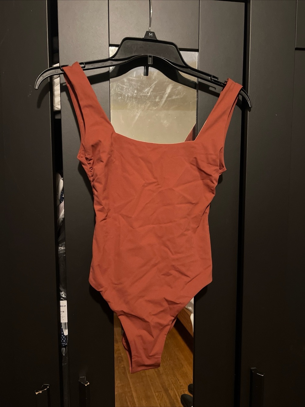 Vitamin A Women's Solid Mika Tank One Piece Swimsuit Size S terracotta